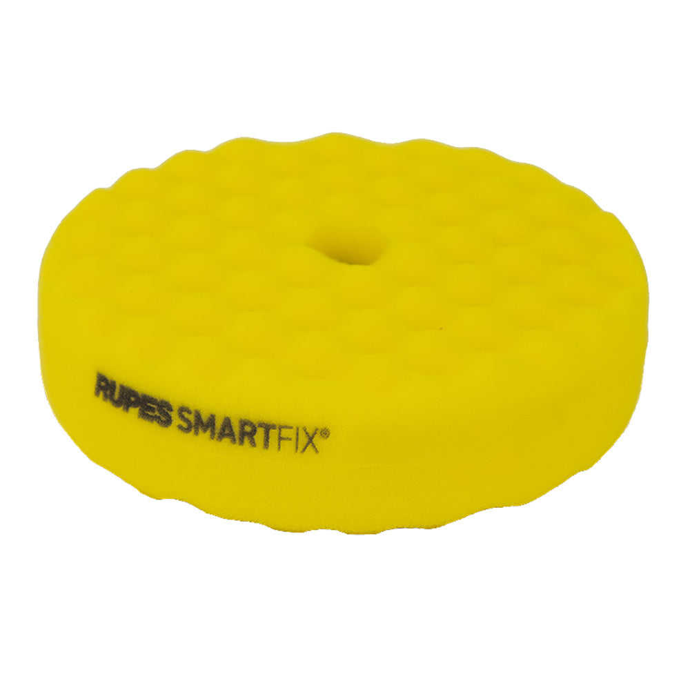 RUPES SMARTFIX Double-Sided Fine Foam Pad - 180mm - Yellow - Professional Marine & Fishing Gear