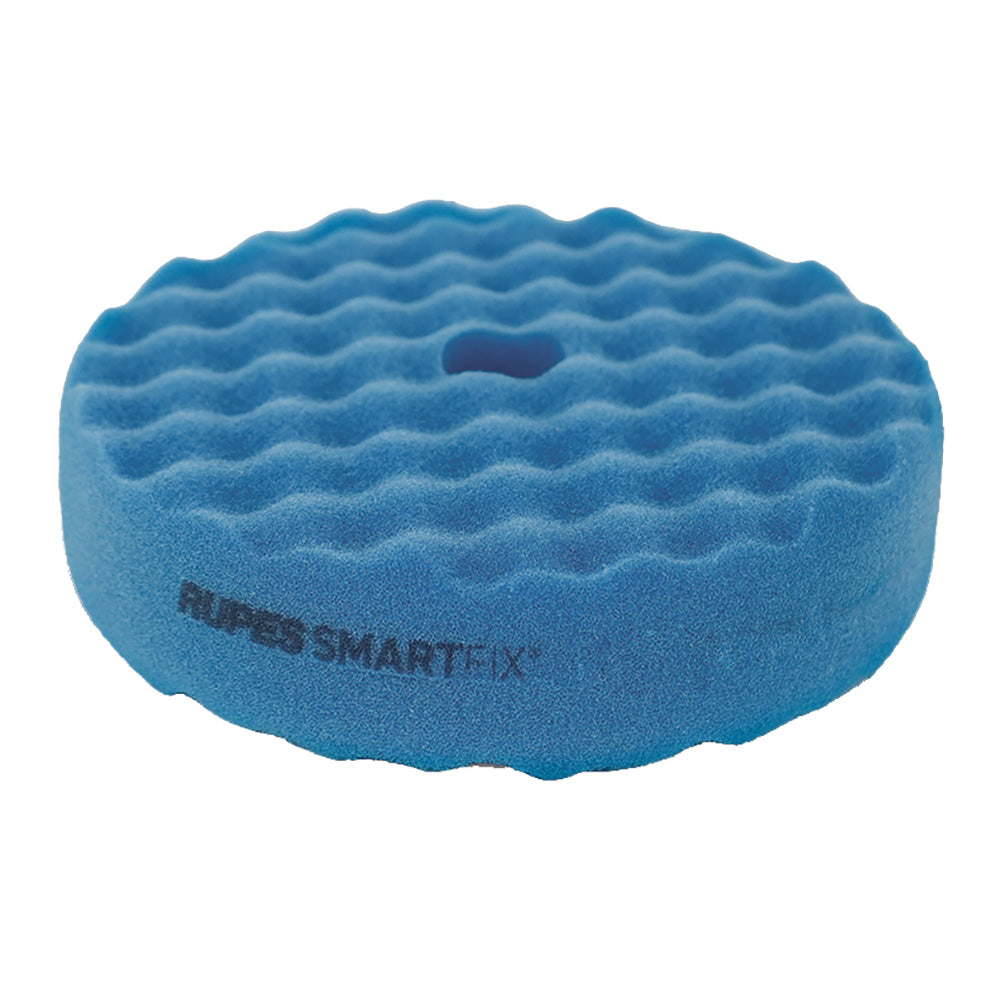 RUPES SMARTFIX Double-Sided Coarse Foam Pad - 180mm - Blue - Professional Marine & Fishing Gear