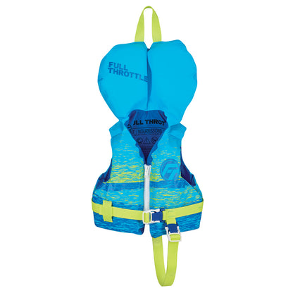 Full Throttle Infant Nylon Life Jacket - Aqua/Neon Green - Professional Marine & Fishing Gear