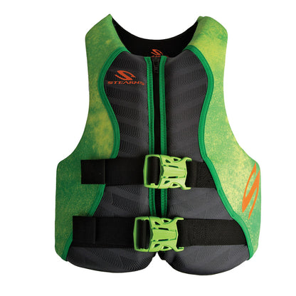 Stearns Youth Hydroprene Life Vest - Type III - Green - 50-90lbs - Professional Marine & Fishing Gear
