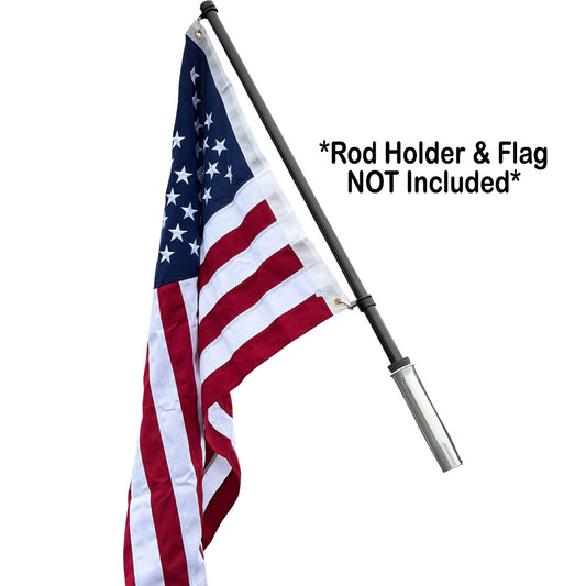 TACO Carbon Fiber Flag Pole w/J-Lock System - 54" - Professional Marine & Fishing Gear