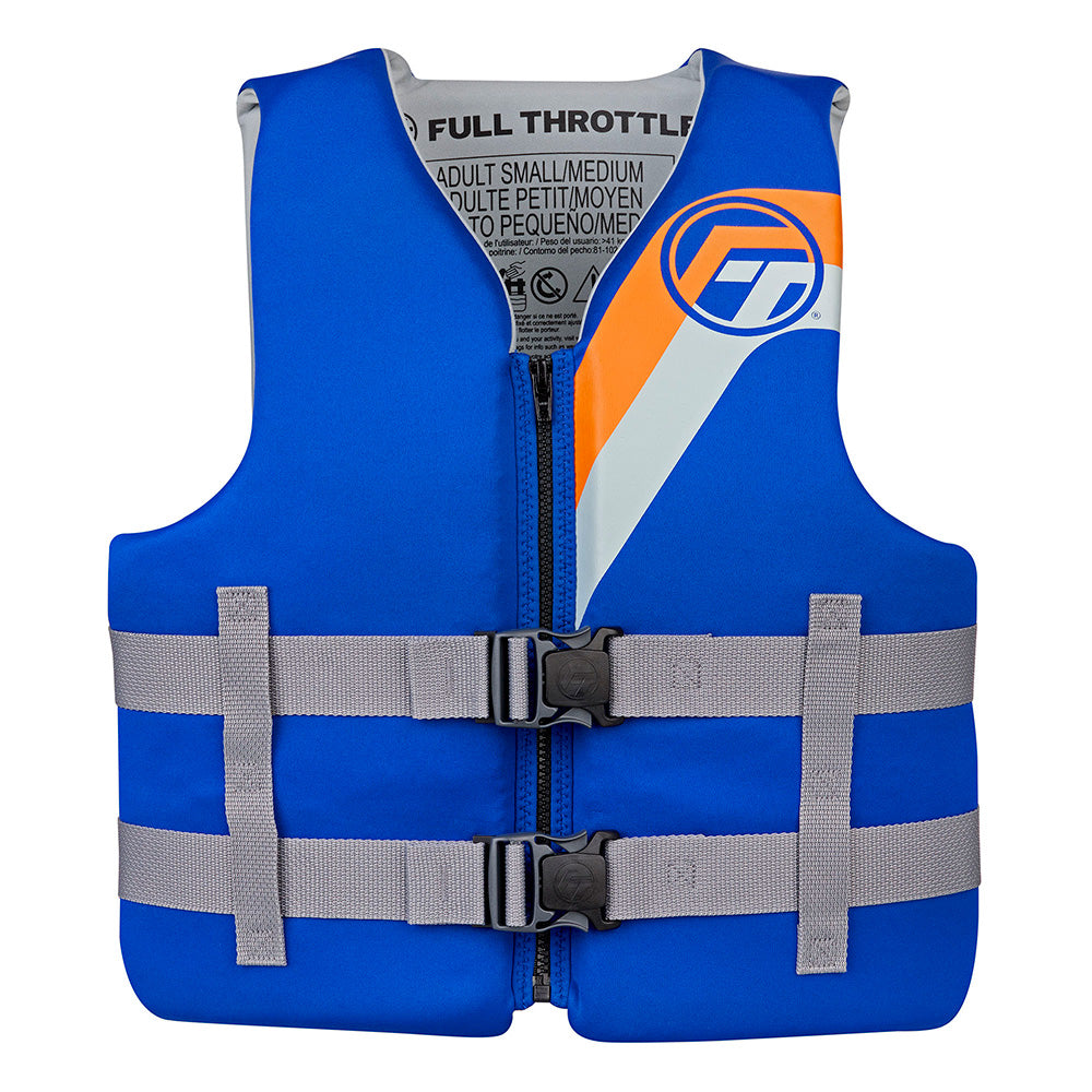 Full Throttle Adult Rapid-Dry Life Jacket - L/XL - Blue - Professional Marine & Fishing Gear