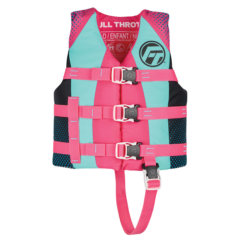 Full Throttle Nylon Life Jacket - Child - Pink - Professional Marine & Fishing Gear