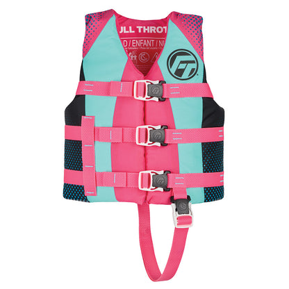 Full Throttle Nylon Life Jacket - Child - Pink - Professional Marine & Fishing Gear