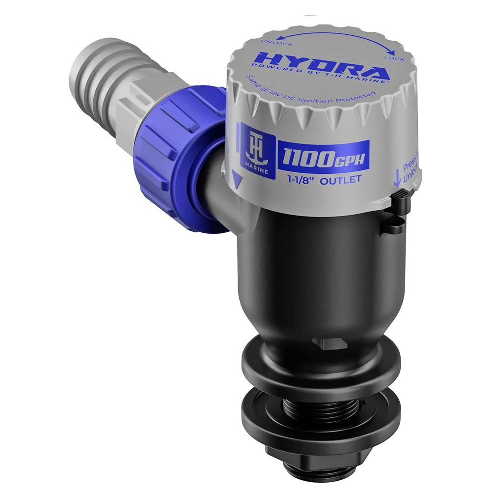 T-H Marine HYDRA Livewell Pump - 1100 GPH - 12V - Short Nozzle - Professional Marine & Fishing Gear