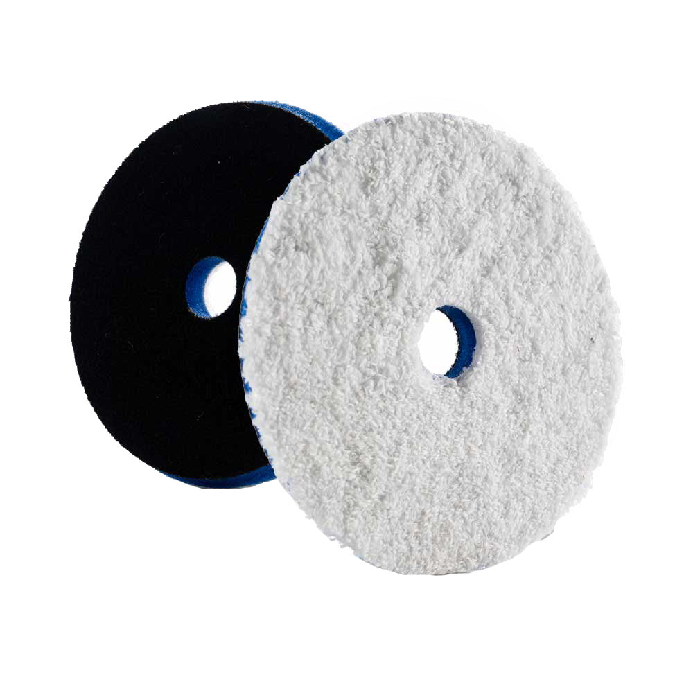 Lake Country HDO Heavy Cutting Microfiber Pad 5.5" - Blue Foam w/White Microfiber - Professional Marine & Fishing Gear