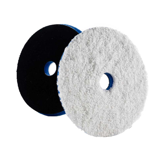 Lake Country HDO Heavy Cutting Microfiber Pad 5.5" - Blue Foam w/White Microfiber - Professional Marine & Fishing Gear