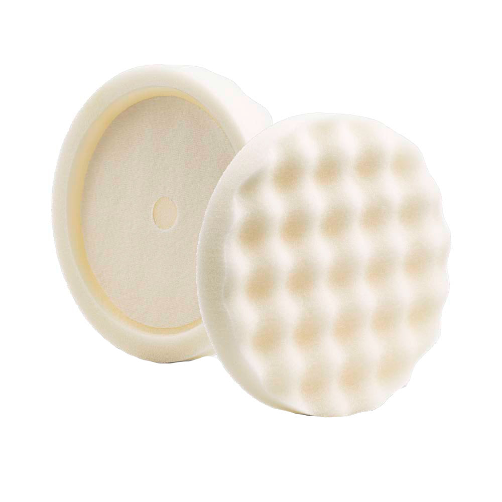 Lake Country White Compounding Waffle Pro Recessed Pad 8" x 1.5" - Professional Marine & Fishing Gear