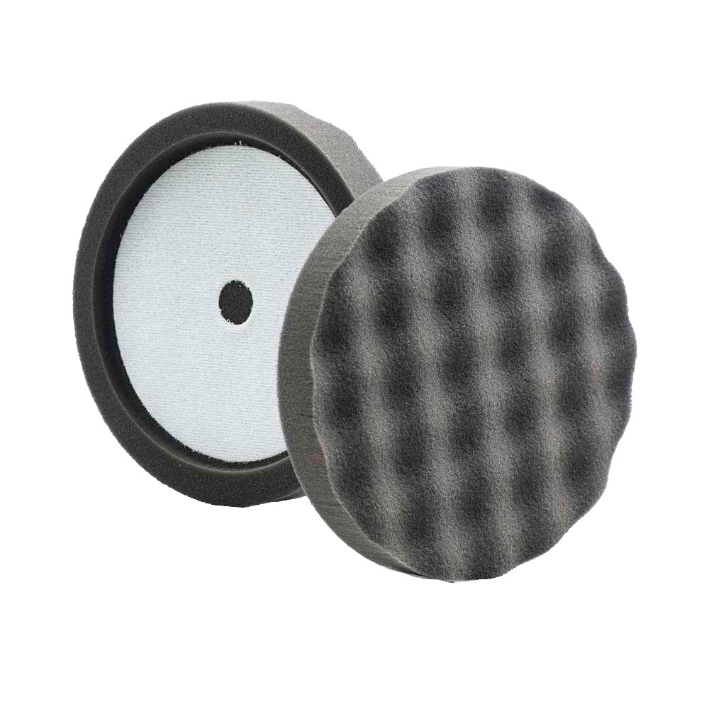 Lake Country Black Finishing Waffle Pro Recessed Pad 8" x 1.5" - Professional Marine & Fishing Gear