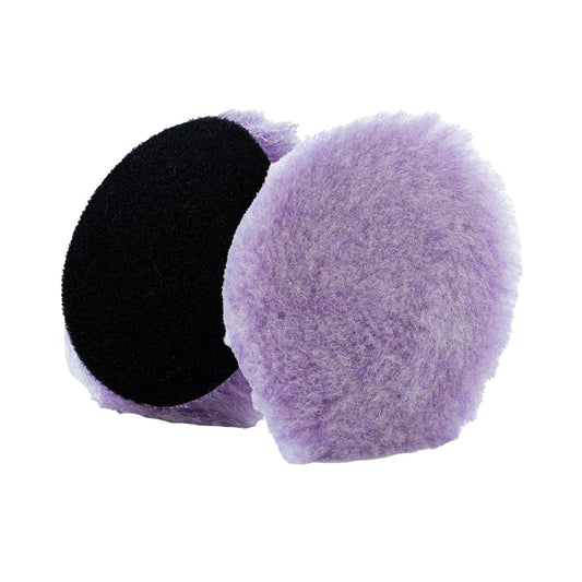 Lake Country Purple Foamed Wool Buffing/Polishing Pad 3.5" x .75" - Professional Marine & Fishing Gear