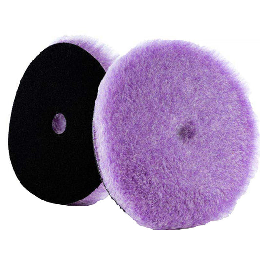 Lake Country Purple Foamed Wool Buffing/Polishing Pad 5.5" x .75" - Professional Marine & Fishing Gear