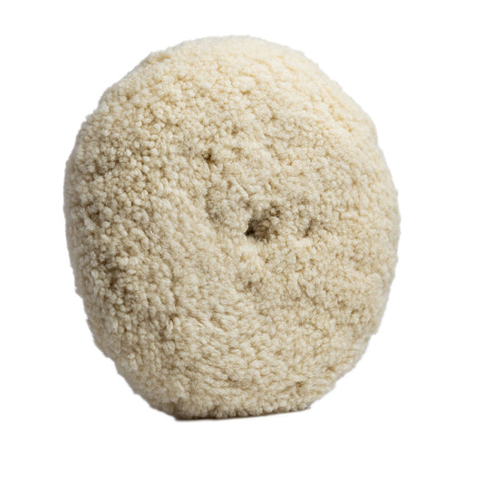Lake Country White Twisted 100% Wool Pad 8" x 1.5" Quick Disconnect - Professional Marine & Fishing Gear