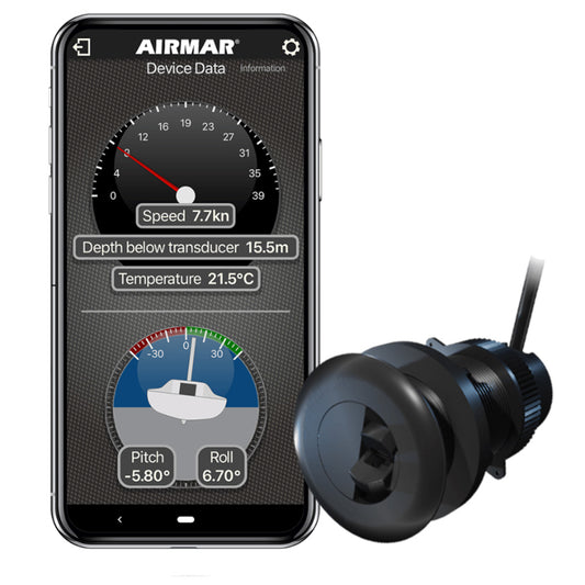 Airmar DST820-PV-N2 PSTI Plastic Thru-Hull w/Bluetooth 235kHz - Professional Marine & Fishing Gear