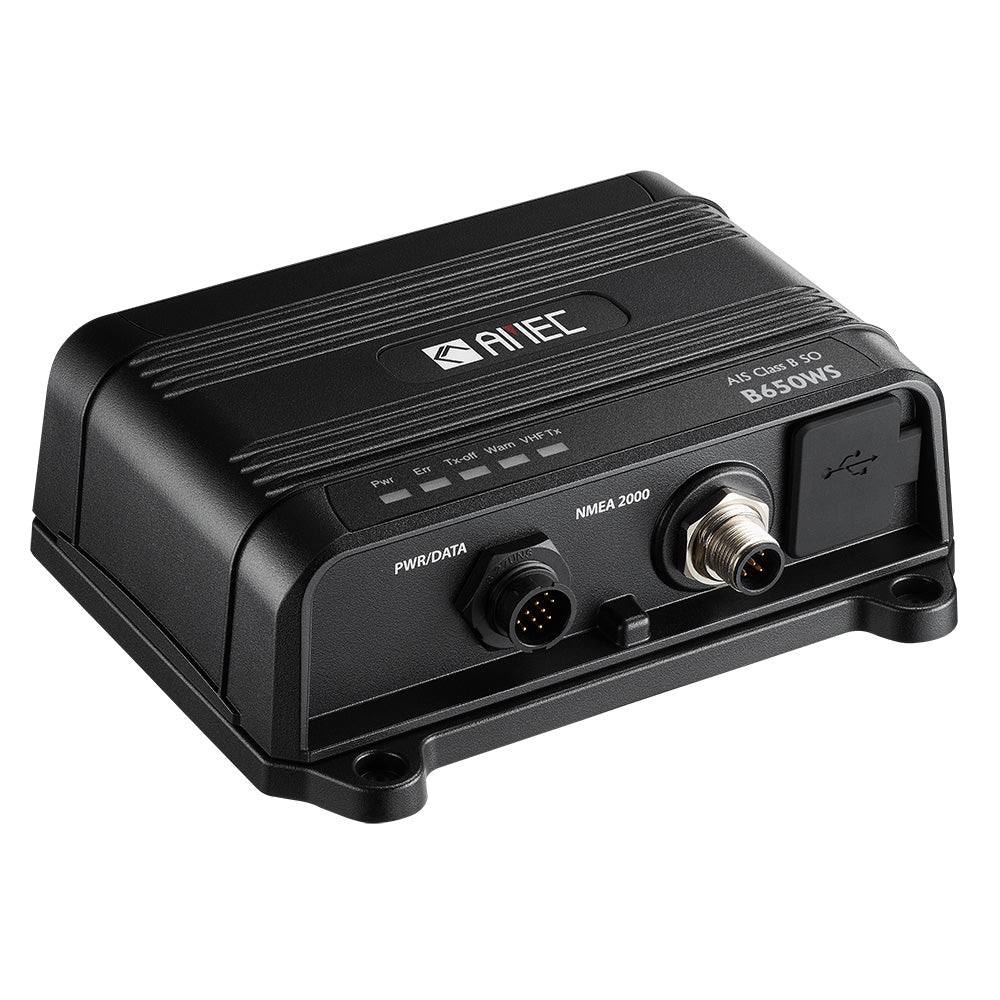 AMEC B650WS Class B AIS Transceiver w/WI-FI VHF Antenna Splitter - 5W-SOTDMA, NMEA 2000, NMEA 0183, USB - Professional Marine & Fishing Gear