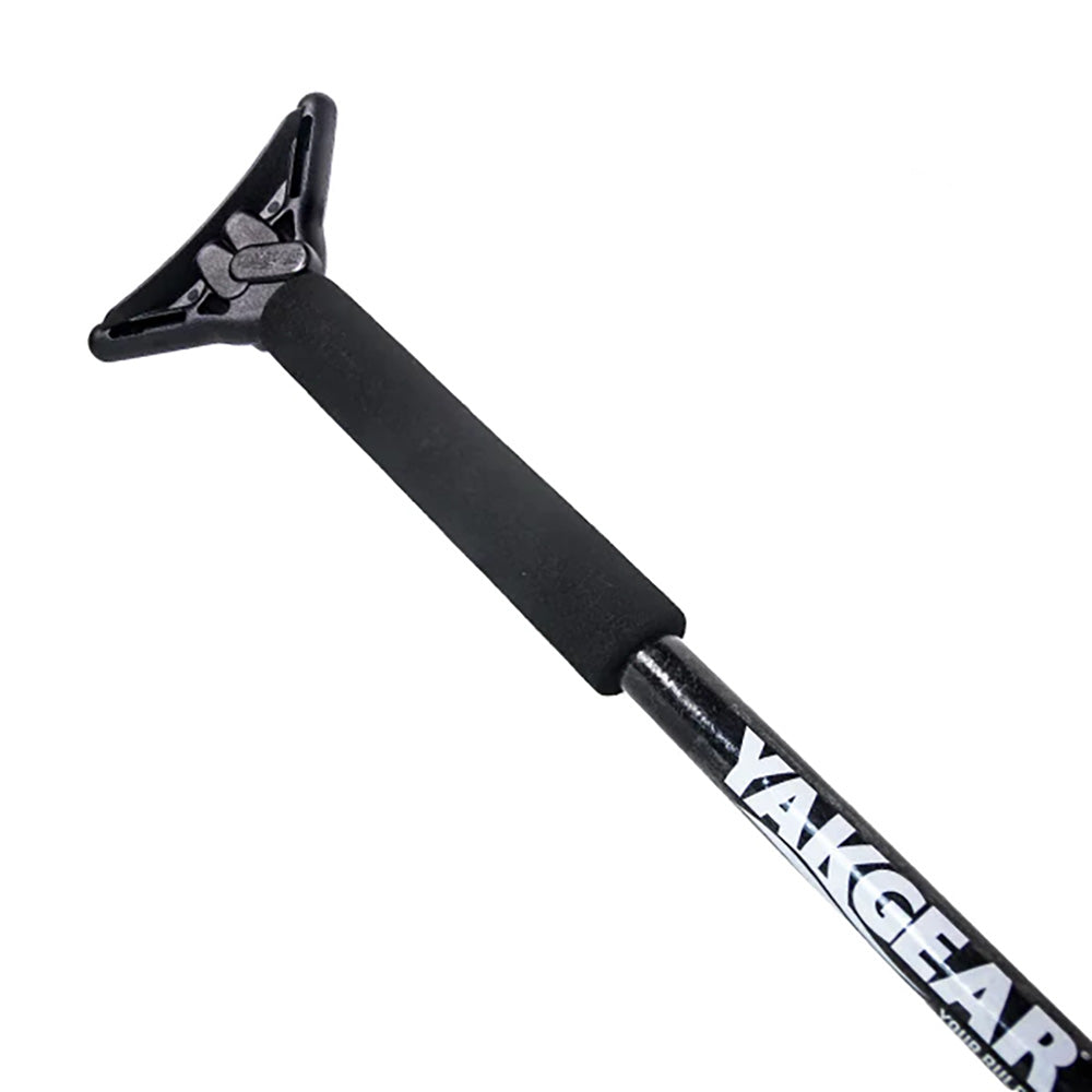 YakGear YakStick 6.5' Black Floating Stake-Out Anchor Stick w/Mudfoot - Professional Marine & Fishing Gear