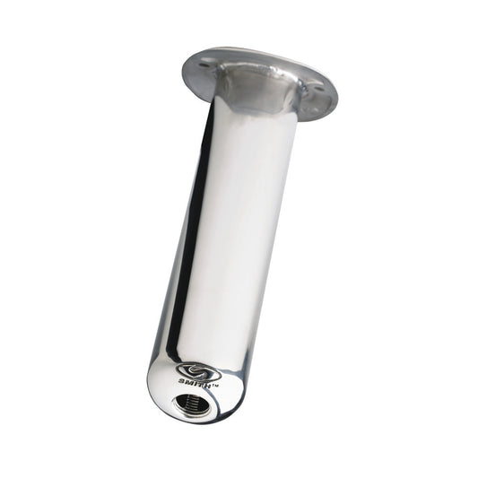 C.E. Smith Flush Mount Rod Holder - 0 Degree 10-1/2" Deep - Professional Marine & Fishing Gear