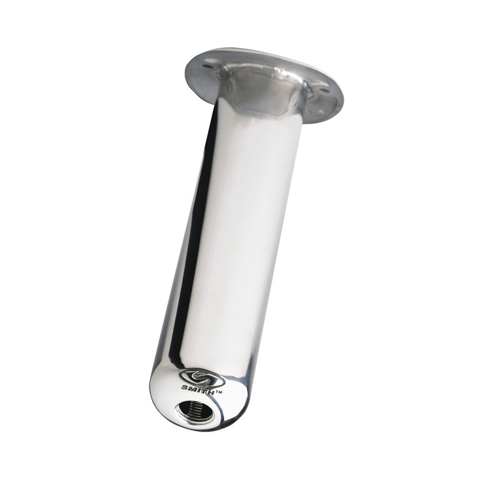 C.E. Smith Flush Mount Rod Holder - 15 Degree 10.5" Deep - Professional Marine & Fishing Gear