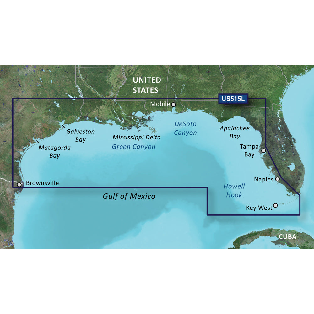 Garmin BlueChart g3 Vision HD - VUS515L - Brownsville - Key Largo - microSD/SD - Professional Marine & Fishing Gear