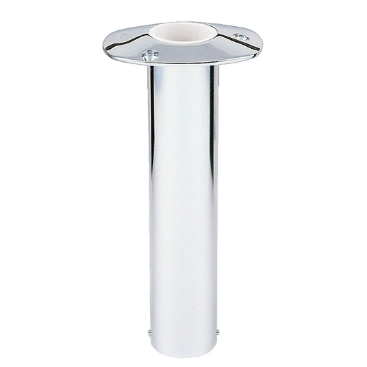 Lee's 0 Degree Stainless Steel Flush Mount Rod Holder - 2.25" O.D. - Professional Marine & Fishing Gear