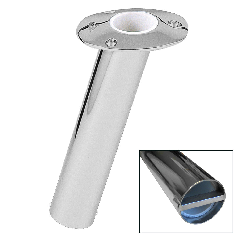 Lees 15 Stainless Steel Bar Pin Rod Holder - 2.25" O.D. - Professional Marine & Fishing Gear