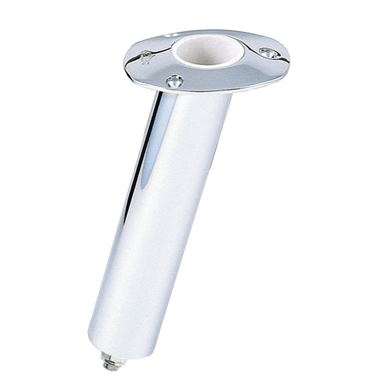 Lees 15 Stainless Steel Swivel Base Flush Mount Rod Holder - Extra Long Tube 2.25" OD X 14.5" Tube - Professional Marine & Fishing Gear
