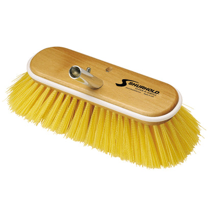 Shurhold 10" Polystyrene Medium Bristle Deck Brush - Professional Marine & Fishing Gear