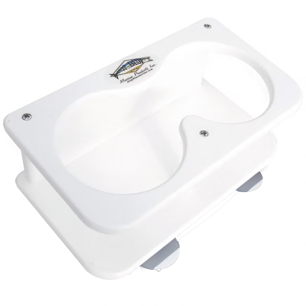 Deep Blue Marine Double Drink Holder w/Suction Cups - Professional Marine & Fishing Gear