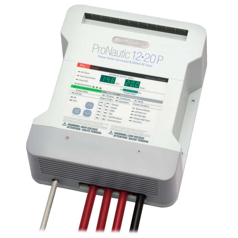 ProMariner ProNautic 1220P 20 Amp 3 Bank Battery Charger - Professional Marine & Fishing Gear