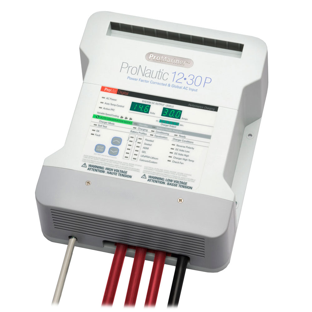 ProMariner ProNautic 1230P 30 Amp 3 Bank Battery Charger - Professional Marine & Fishing Gear