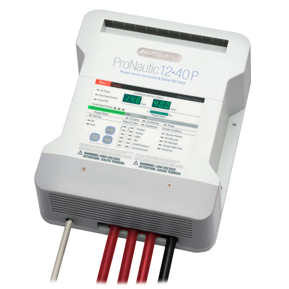 ProMariner ProNautic 1240P 40 Amp 3 Bank Battery Charger - Professional Marine & Fishing Gear