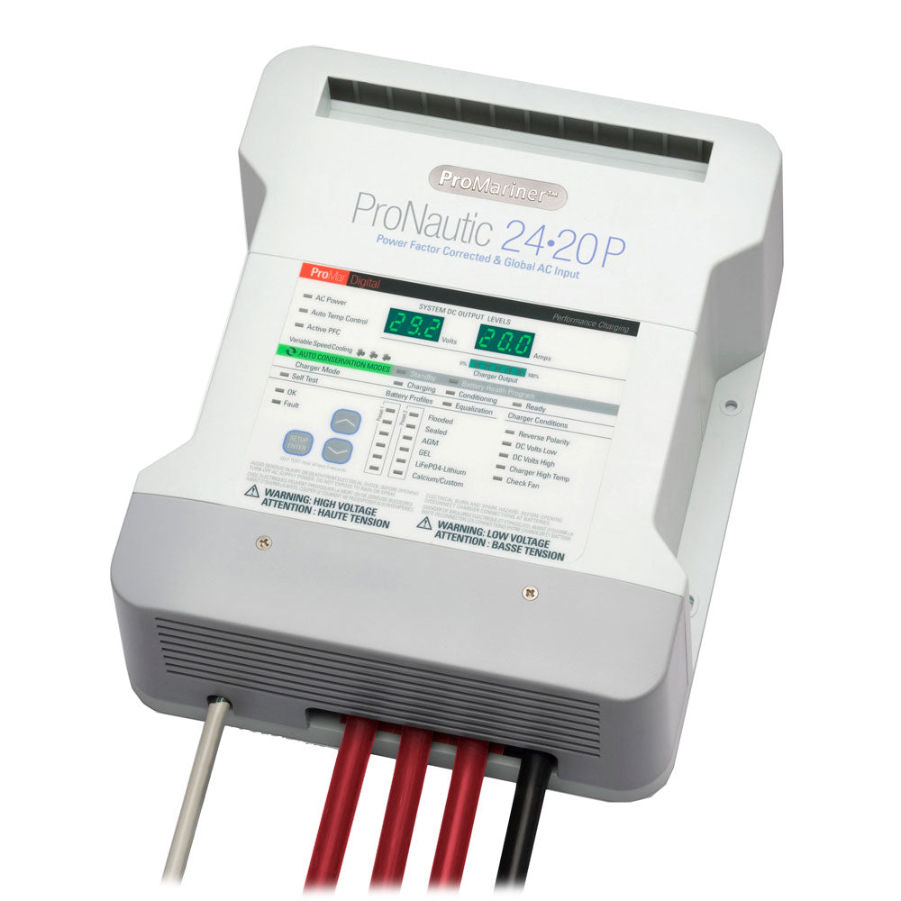 ProMariner ProNautic 2420P 24V 20 Amp 3 Bank Battery Charger - Professional Marine & Fishing Gear