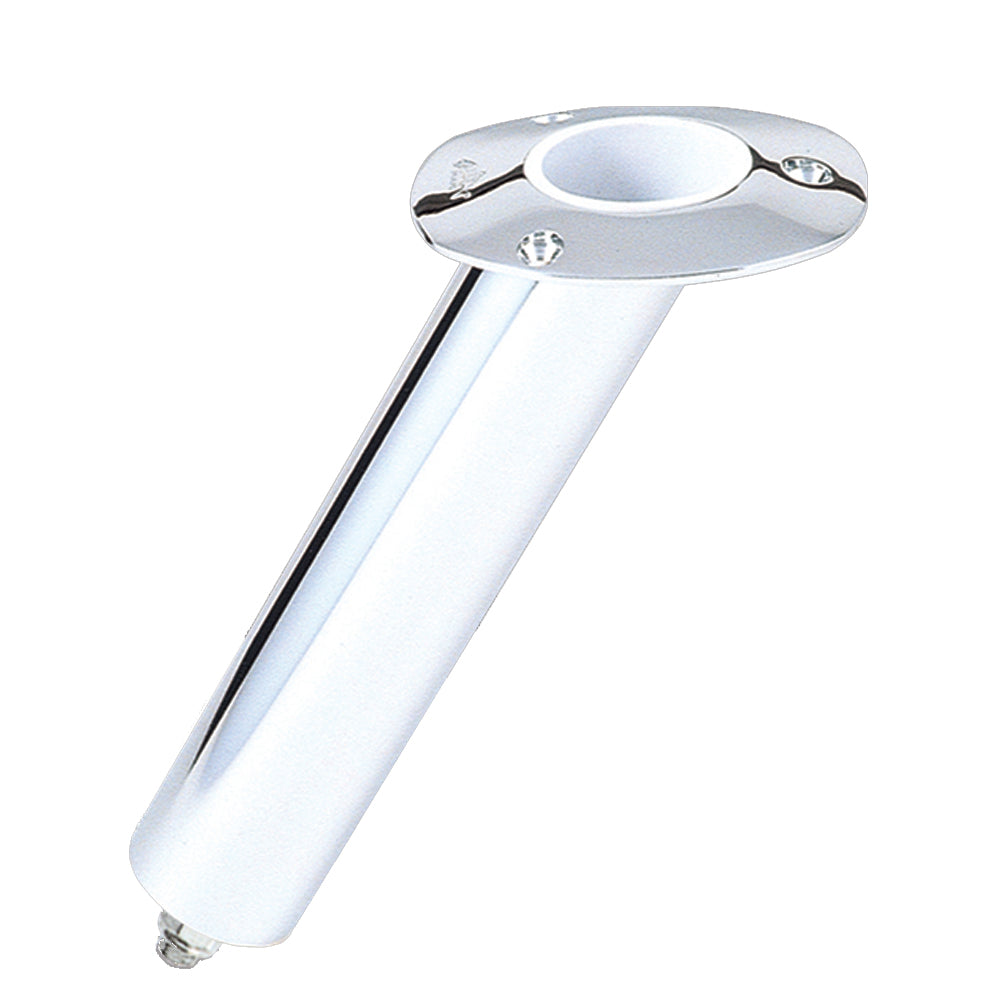Lee's 30 Degree SS Flush Mount Swivel Base Rod Holder - 2" x 9" - Medium - Professional Marine & Fishing Gear