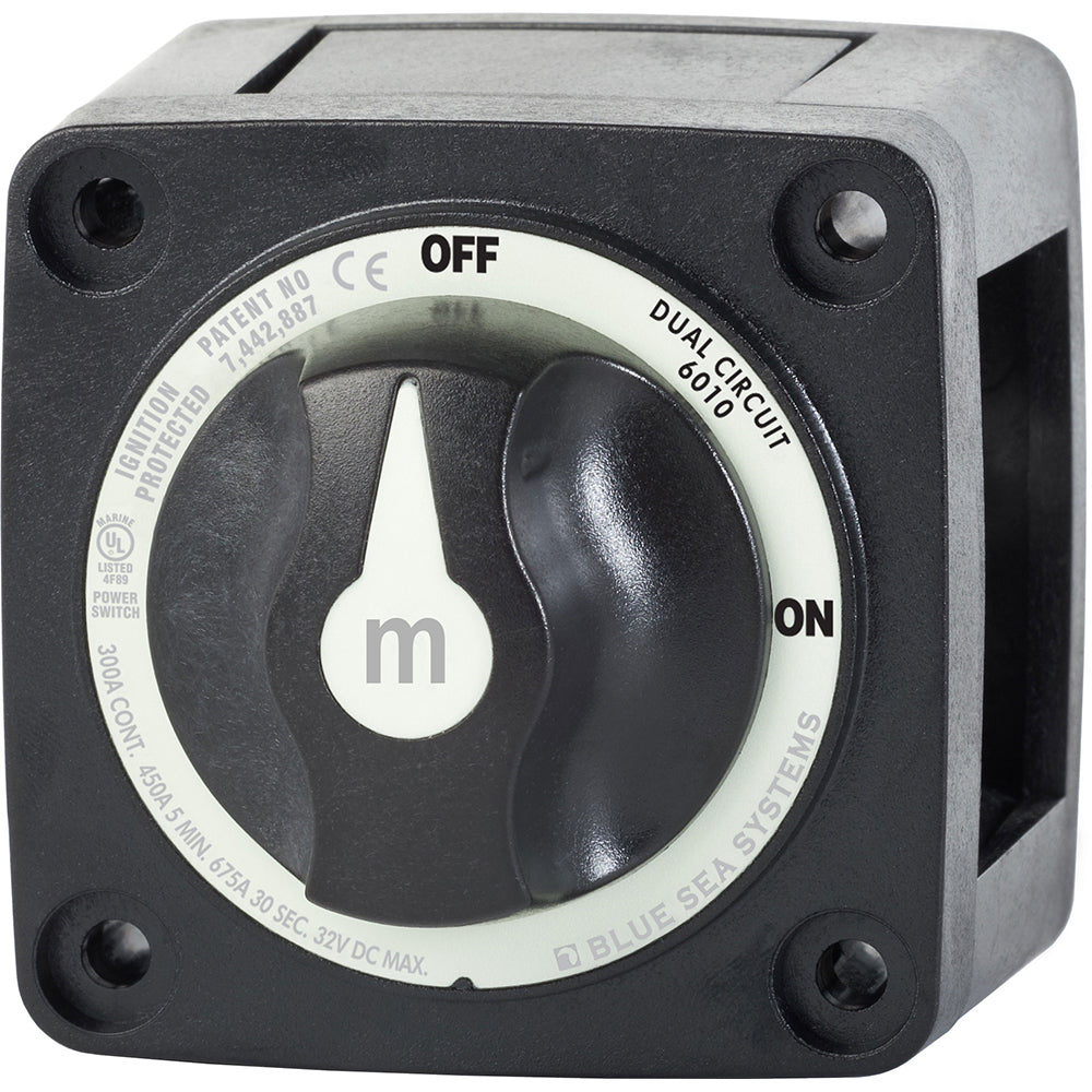 Blue Sea 6010200 Battery Switch Dual Circuit - Black - Professional Marine & Fishing Gear