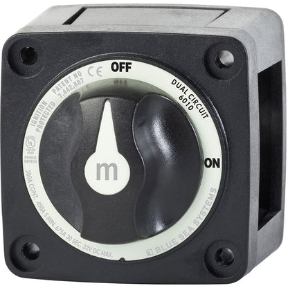 Blue Sea 6010200 Battery Switch Dual Circuit - Black - Professional Marine & Fishing Gear