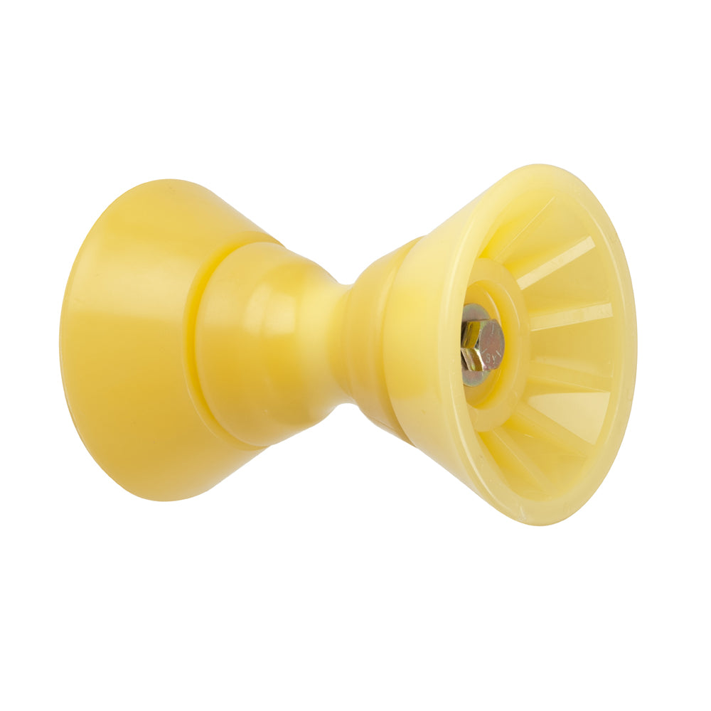 C.E. Smith 4" Bow Bell Roller Assembly - Yellow TPR - Professional Marine & Fishing Gear