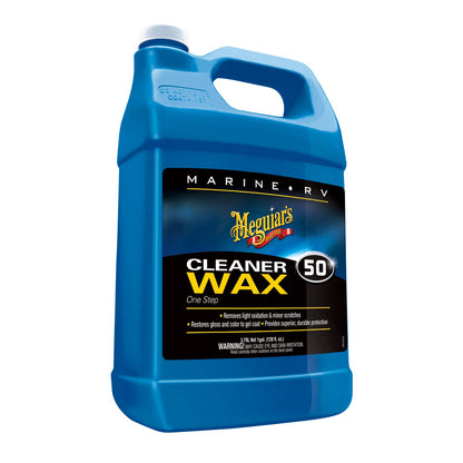 Meguiar's #50 Boat/RV Cleaner Wax - Liquid 1 Gallon - Professional Marine & Fishing Gear