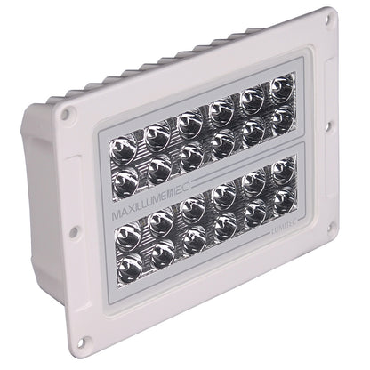 Lumitec Maxillume h120 - Flush Mount Flood Light - White Housing - White Dimming - Professional Marine & Fishing Gear
