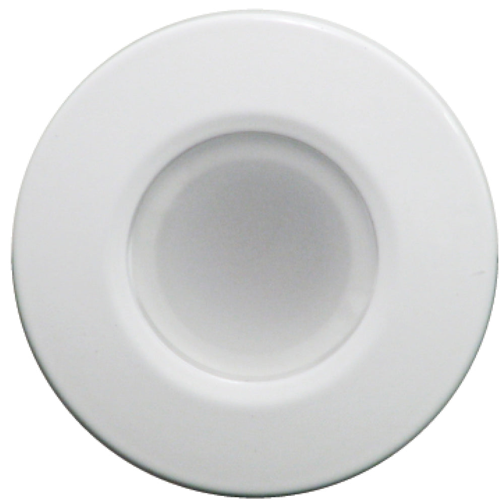 Lumitec Orbit Flush Mount Down Light - Blue Non-Dimming, Red Non-Dimming White Dimming w/White Housing - Professional Marine & Fishing Gear