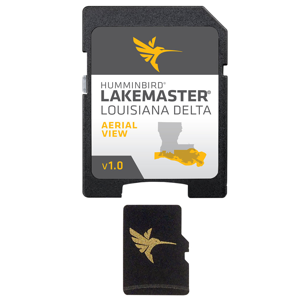Humminbird LakeMaster Aerial Satellite View - Louisiana Delta - Professional Marine & Fishing Gear