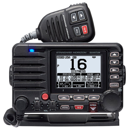 Standard Horizon Quantum GX6000 25W Commercial Grade Fixed Mount VHF w/NMEA 2000, Integrated AIS receiver, Speaker Mic - Professional Marine & Fishing Gear