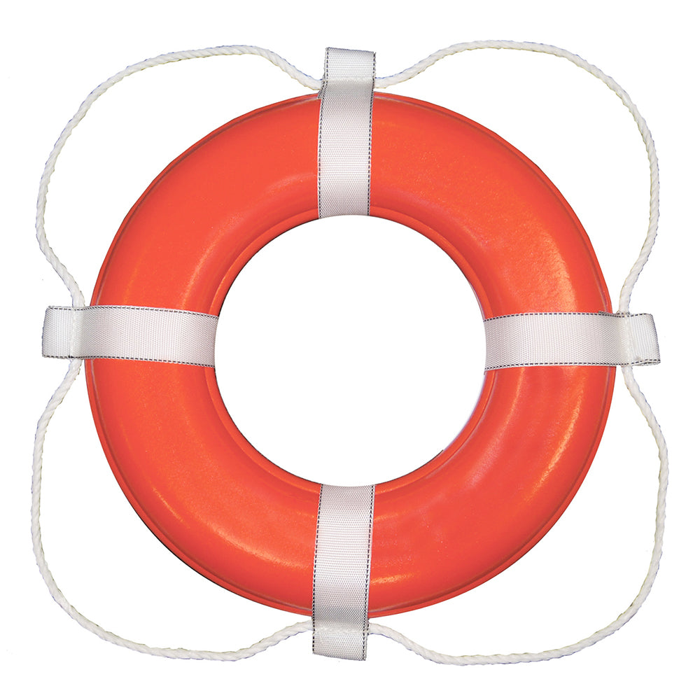 Taylor Made Foam Ring Buoy - 20" - Orange w/White Grab Line - Professional Marine & Fishing Gear