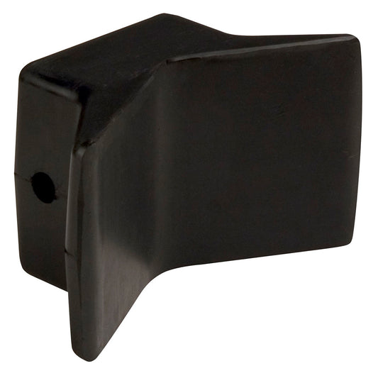 C.E. Smith Bow Y-Stop - 4" x 4" - Black Natural Rubber - Professional Marine & Fishing Gear