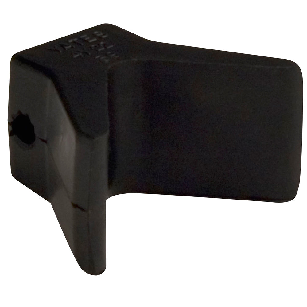 C.E. Smith Bow Y-Stop - 2" x 2" - Black Natural Rubber - Professional Marine & Fishing Gear