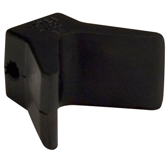 C.E. Smith Bow Y-Stop - 2" x 2" - Black Natural Rubber - Professional Marine & Fishing Gear