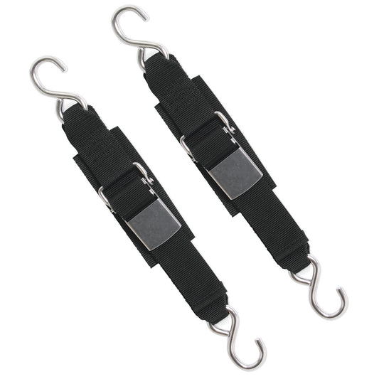 BoatBuckle Stainless Steel Kwik-Lok Transom Tie-Downs - Professional Marine & Fishing Gear