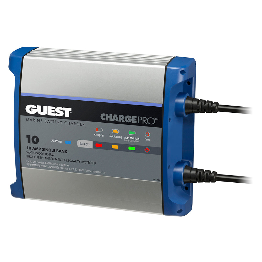 Guest On-Board Battery Charger 10A / 12V - 1 Bank - 120V Input - Professional Marine & Fishing Gear