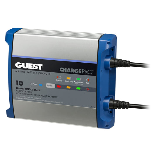 Guest On-Board Battery Charger 10A / 12V - 1 Bank - 120V Input - Professional Marine & Fishing Gear
