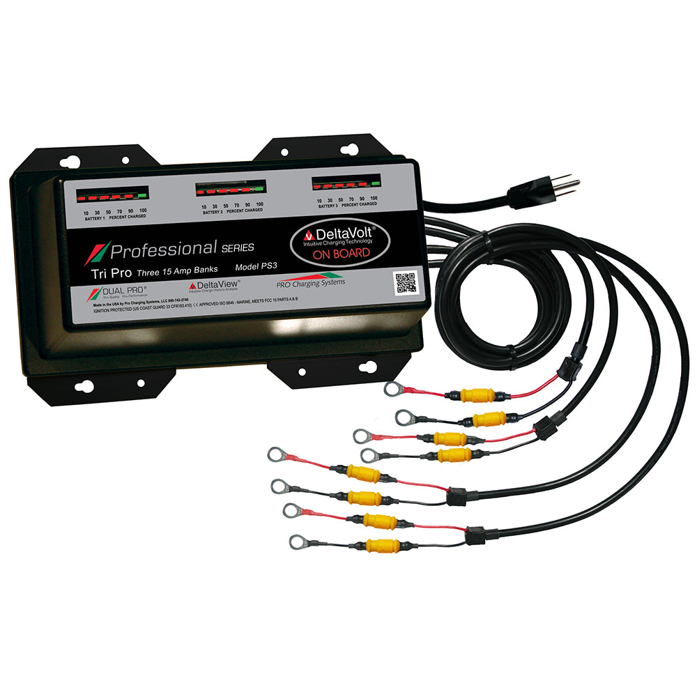 Dual Pro Professional Series Battery Charger - 45A - 3-15A-Banks - 12V-36V - Professional Marine & Fishing Gear