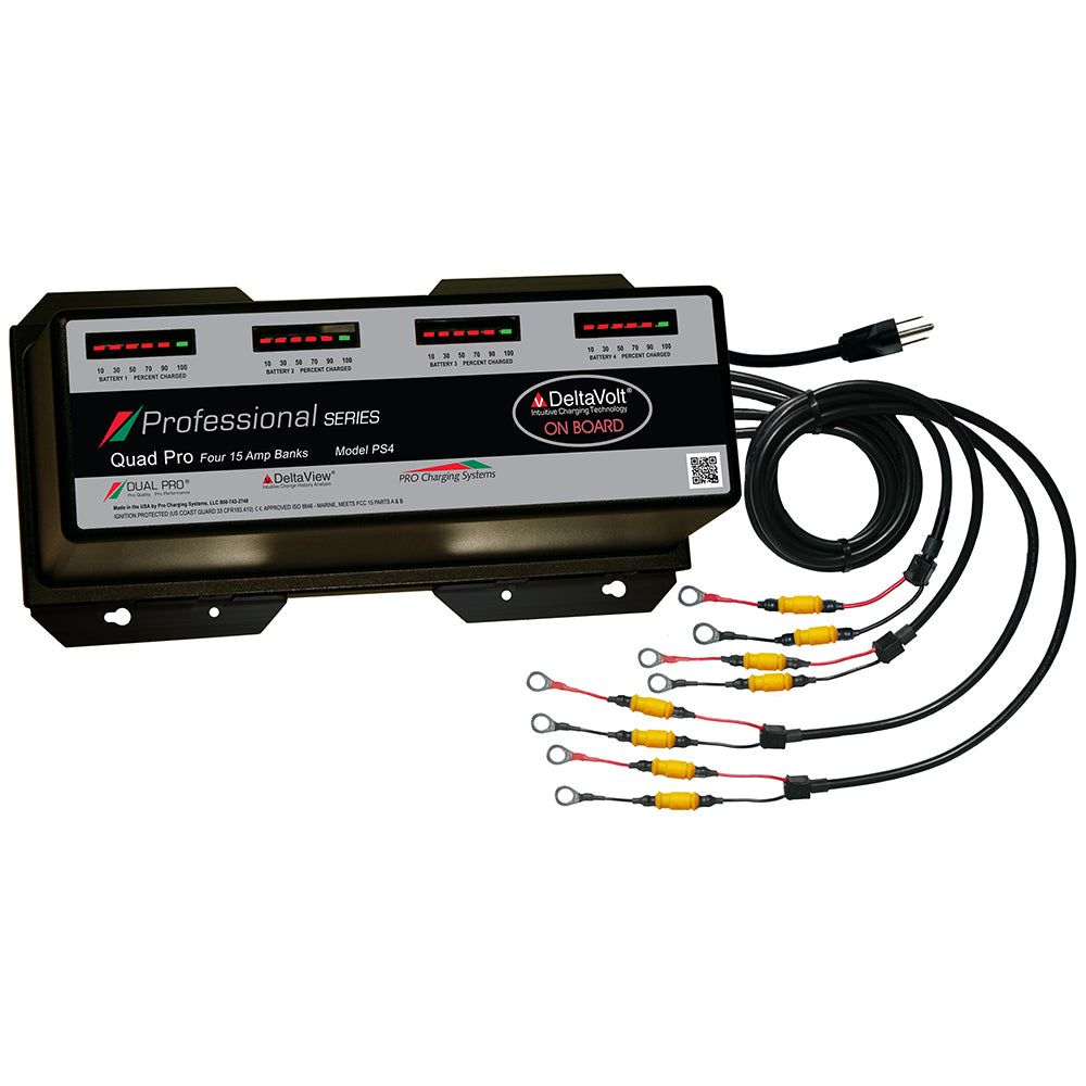 Dual Pro Professional Series Battery Charger - 60A - 4-15A-Banks - 12V-48V - Professional Marine & Fishing Gear