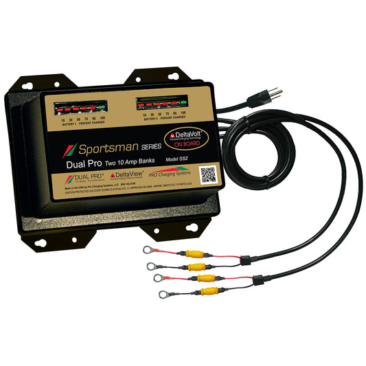 Dual Pro Sportsman Series Battery Charger - 20A - 2-10A-Banks - 12V/24V - Professional Marine & Fishing Gear